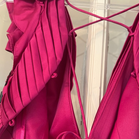 Mac Duggal Fuchsia Wedding Dress - Picture 8 of 17